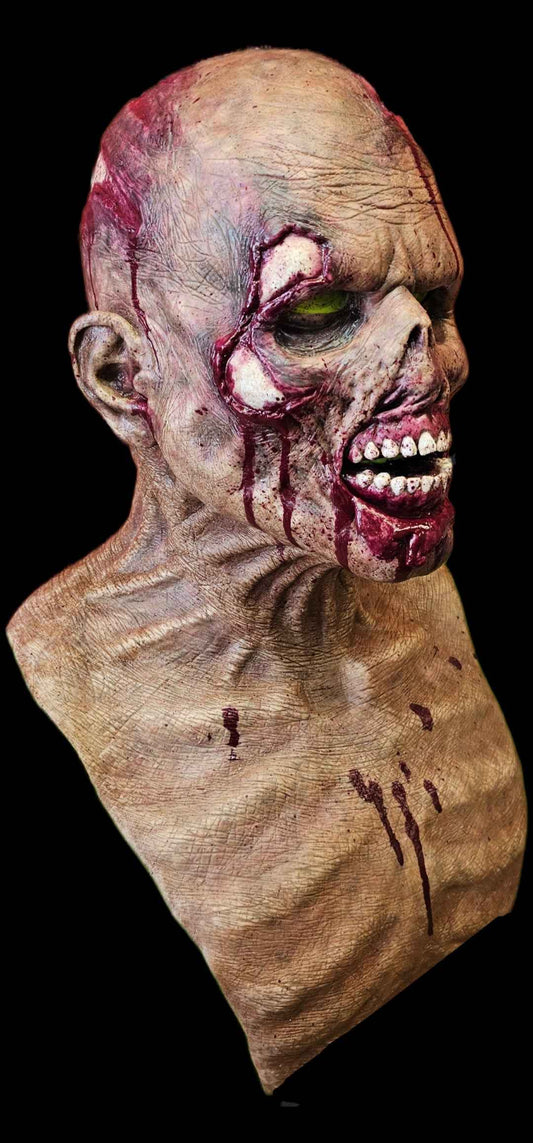 Realistic zombie silicone mask for horror cosplay and costume transformations