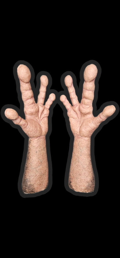 realistic silicone alien hands / arms / sleeves alien mask