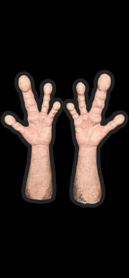 realistic silicone alien hands / arms / sleeves alien mask