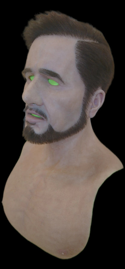 Realistic handmade silicone mask young good looking man latex play mate