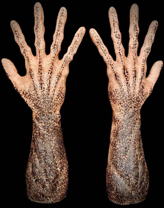 realistic silicone alien hands / arms / sleeves alien mask