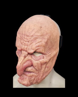 Mother-in-law silicone mask witch old hag woman realistic elderly horror female cosplay with light flesh