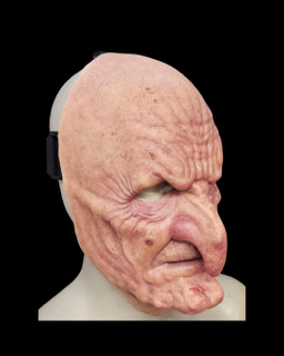 Mother-in-law silicone mask witch old hag woman realistic elderly horror female goblin demon