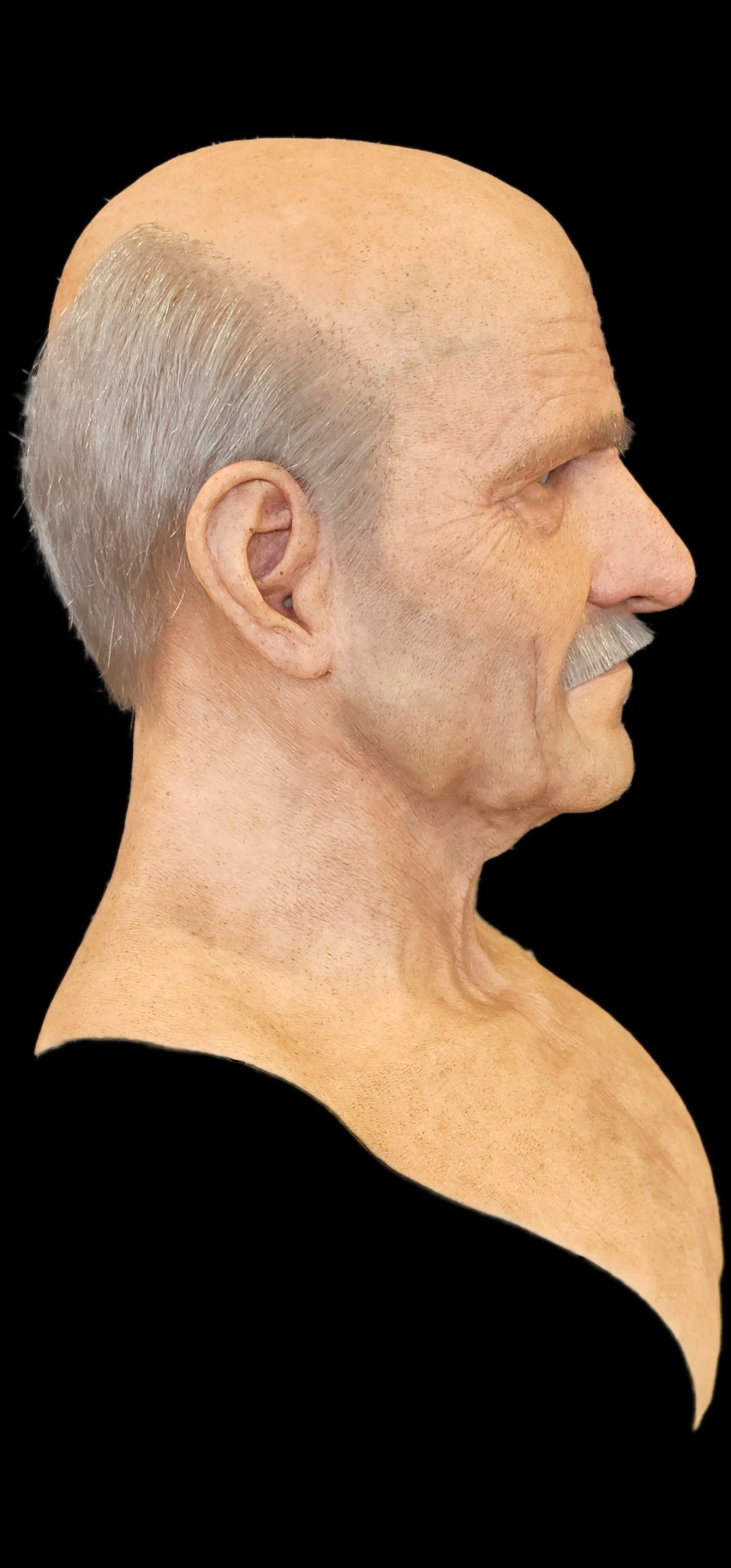 Realistic silicone old man prank actor mask uk