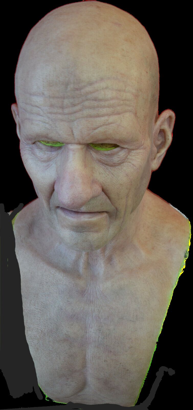 Realistic silicone masks UK Mr E Masks old man bald