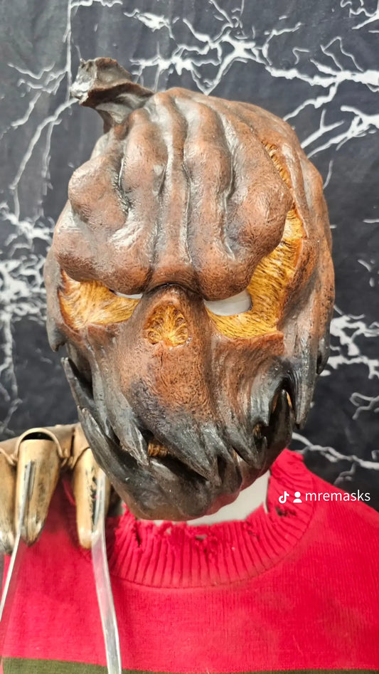 Jack O' Lantern Pumpkin Silicone Mask – Ready to Ship