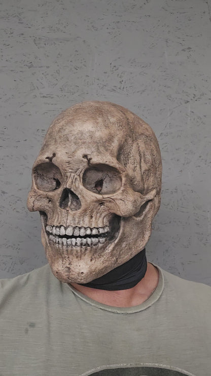 silicone skull mask realistic skeleton face